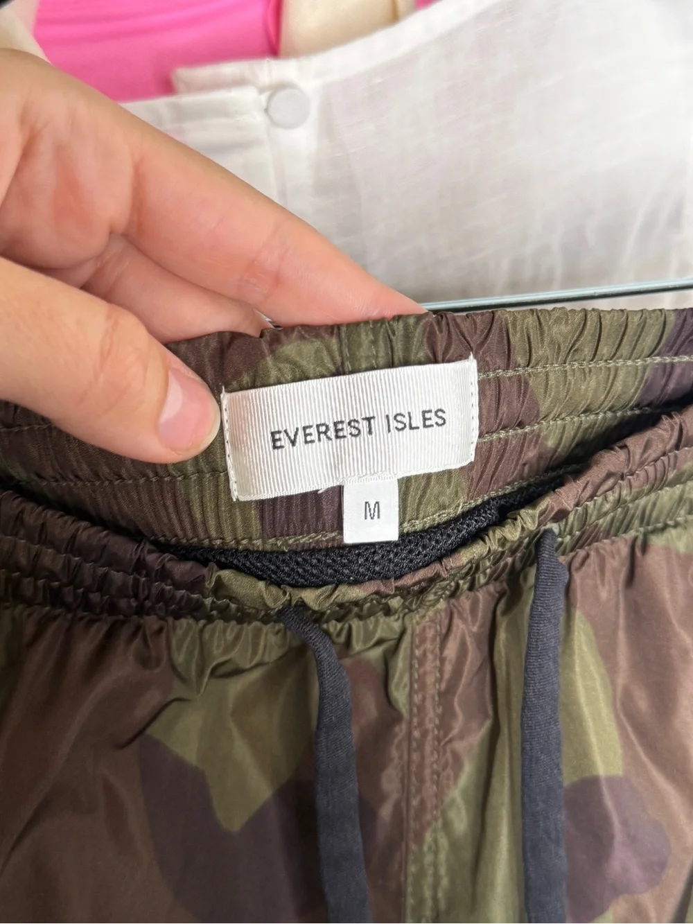 Everest Isles Camo Swim Trunks ECONYL Nylon Green Brown Size M